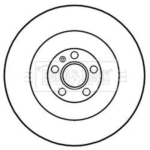 Borg & Beck 2 x Vented Front Brake Discs BBD6050S