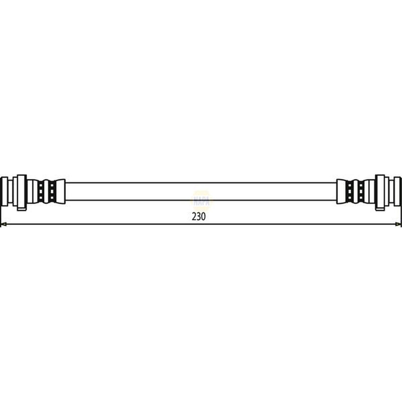 NAPA Brake Hydraulic Hose Line Rear NBH1159