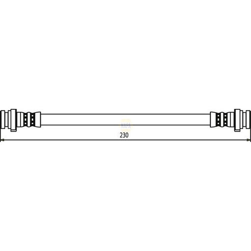 NAPA Brake Hydraulic Hose Line Rear NBH1159