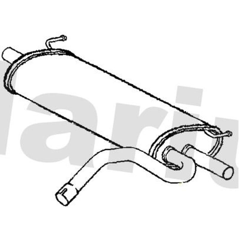 Klarius Box With Tail Pipe Rear VO469P