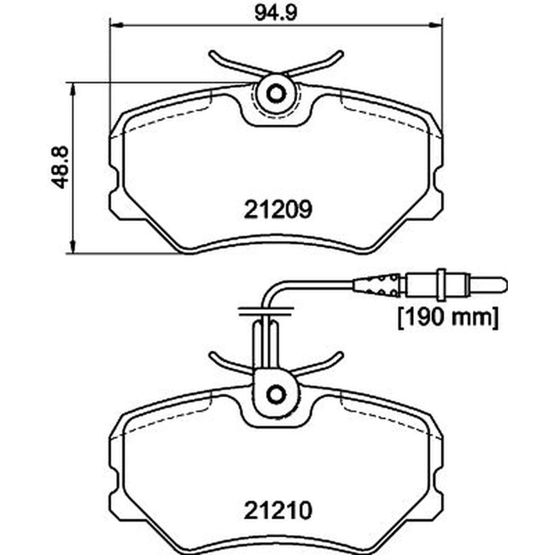 DON Front Brake Pad Set PCP1539