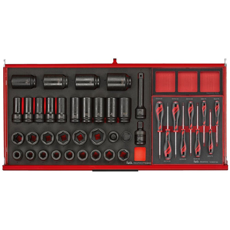 Teng Tools Mobile Tool Kit 513 Pieces Red TKW37R513F