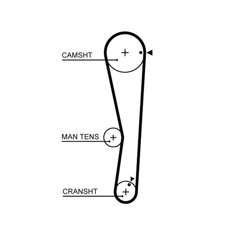 Gates Timing Belt Kit with Rollers K015687XS