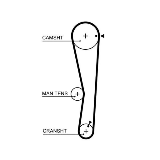 Gates Timing Belt Cambelt 109 Teeth 5687XS