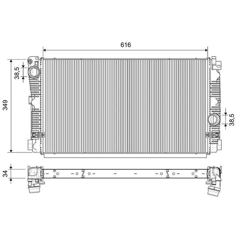 Valeo Engine Radiator 701663
