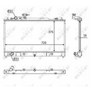 NRF Engine Radiator 58393