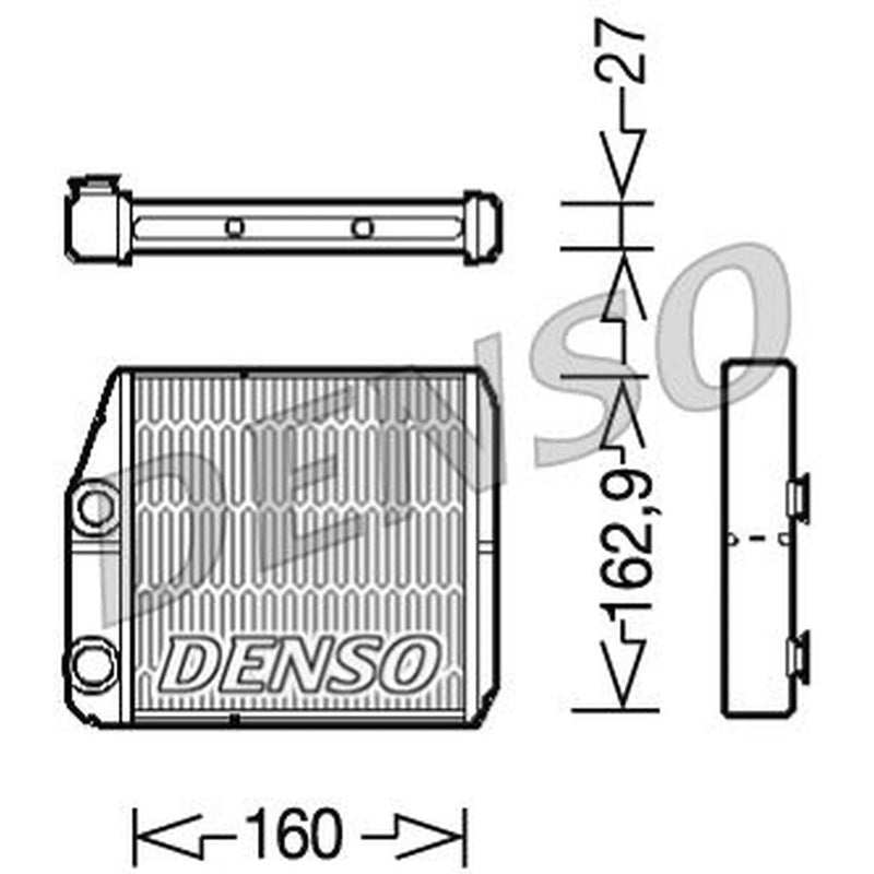 Denso Heater Matrix Core Heat Exchanger DRR09035