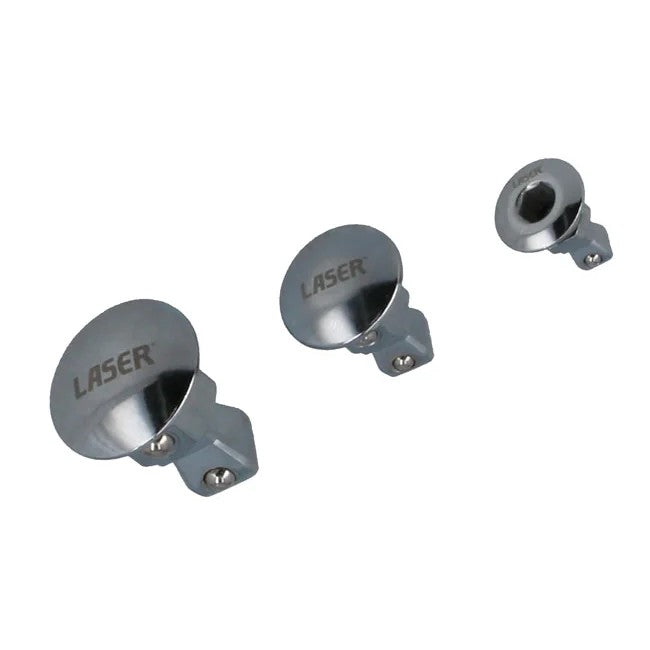 Laser Tools Ratchet Spanner Adaptors with Wobble Function 3pc - PL