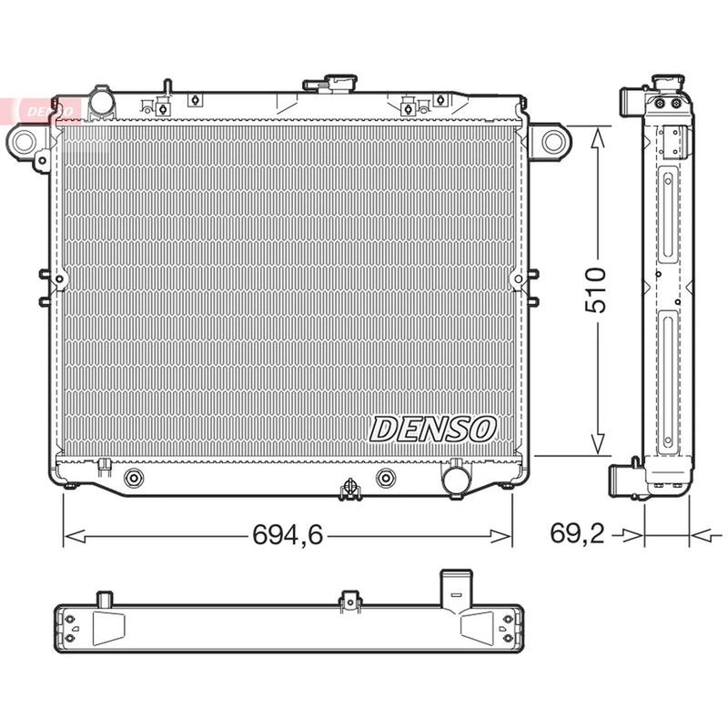 Denso Engine Radiator DRM50148