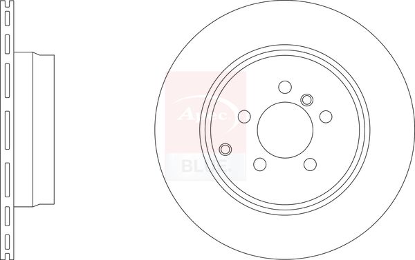 Apec 2 x Brake Disc Set Vented