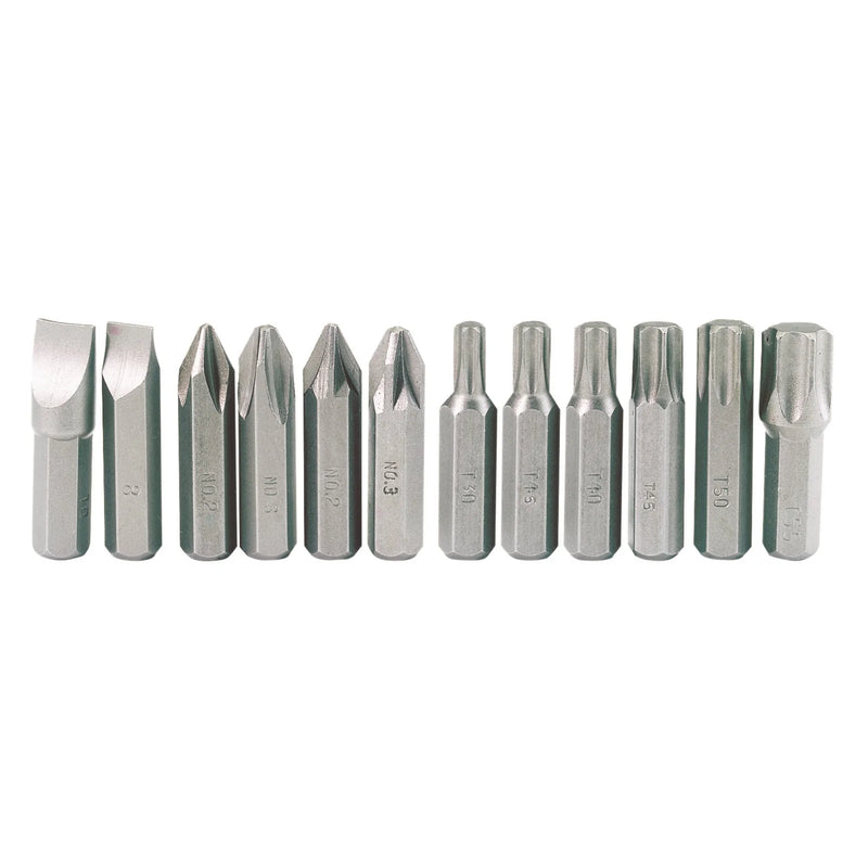 Draper Impact Screwdriver Bit Set 12 Piece 8mm Hexagon