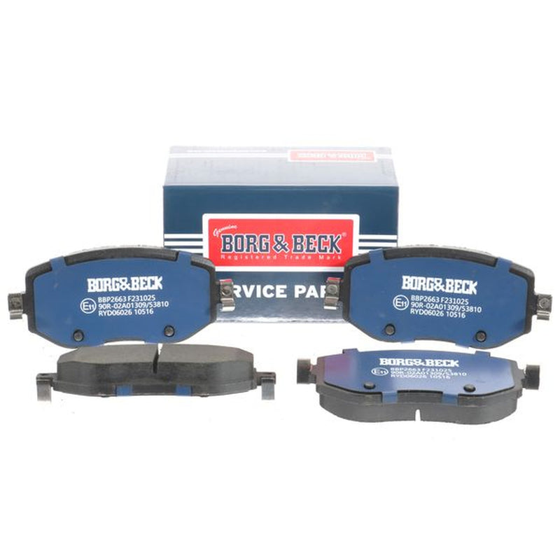 Borg & Beck 4 x Front Brake Pad Set BBP2663