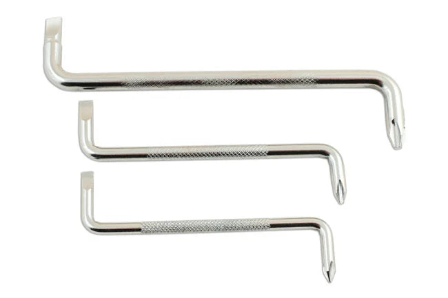 Laser Tools Offset Screwdriver Set 3pc - PL