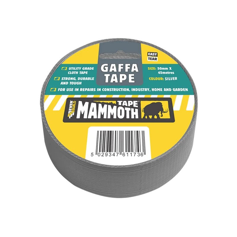 Everbuild Sika Gaffa Tape 50mm x 45m Silver - 696047