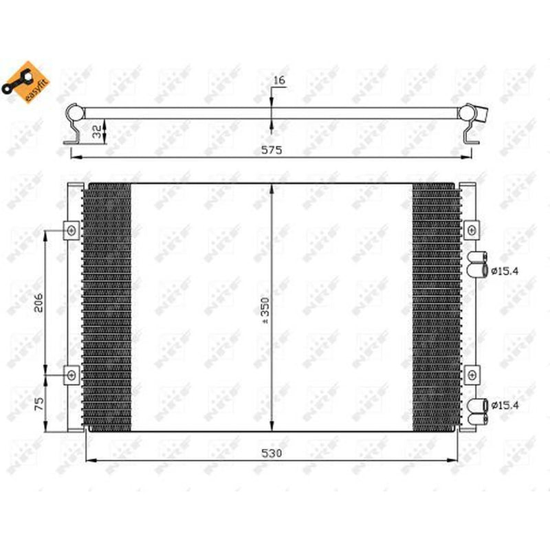 NRF Air Conditioning Condenser 35384