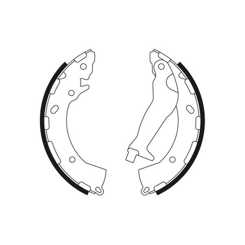 Textar Brake Shoe Set Axle Kit 91072600
