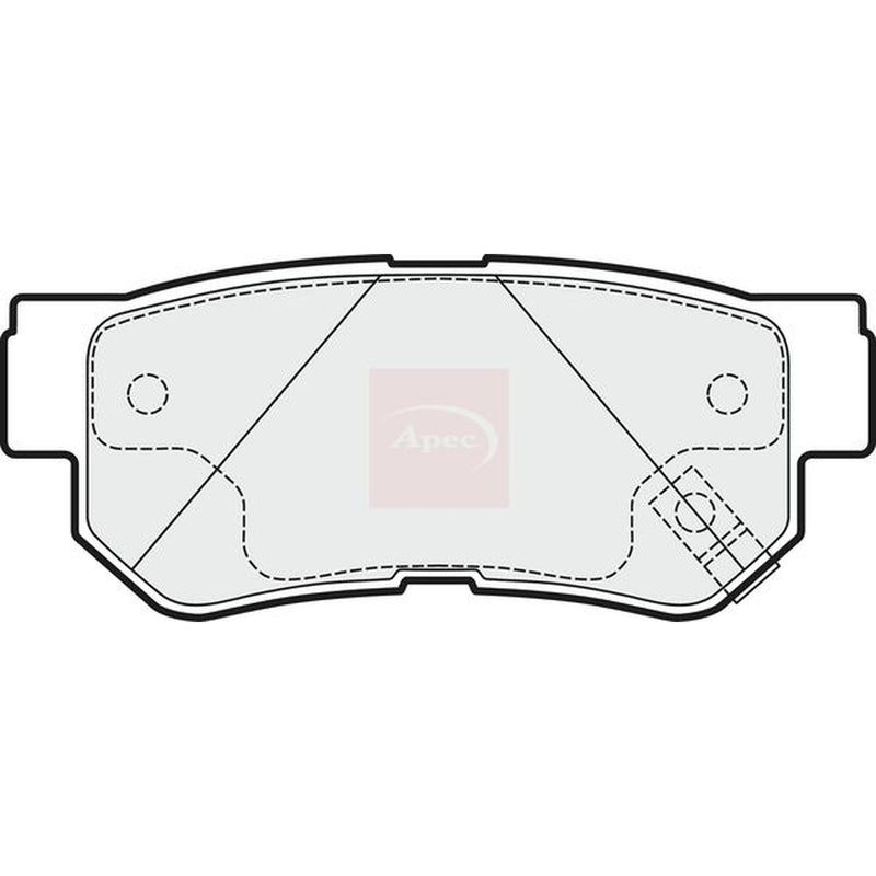 Apec Rear Brake Pad Set PAD1528