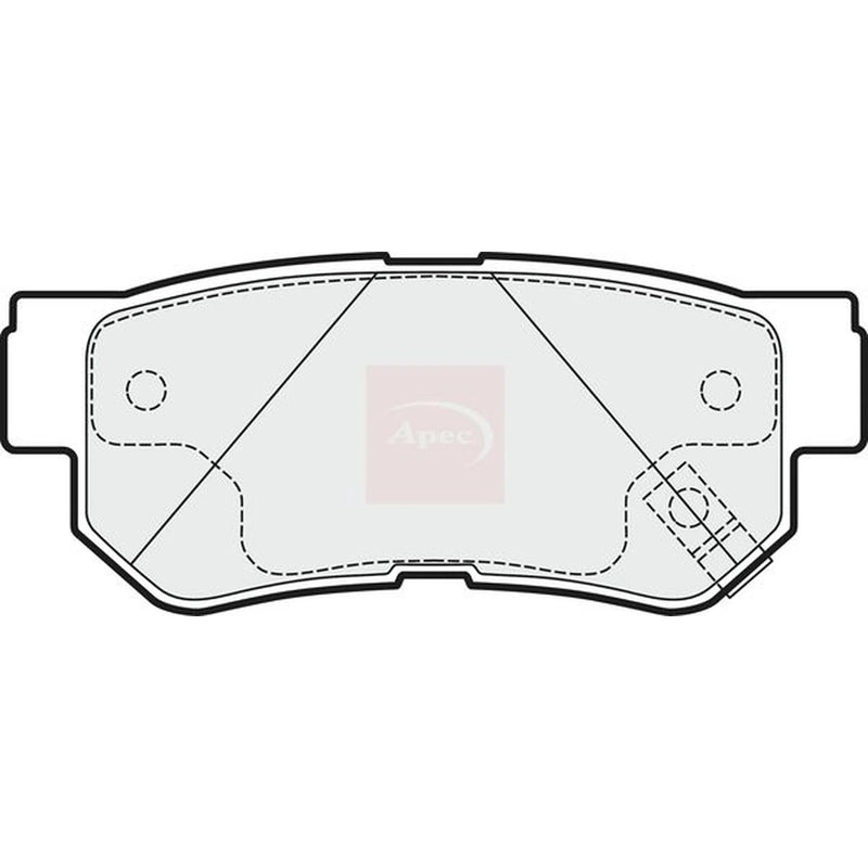 Apec Rear Brake Pad Set PAD1528