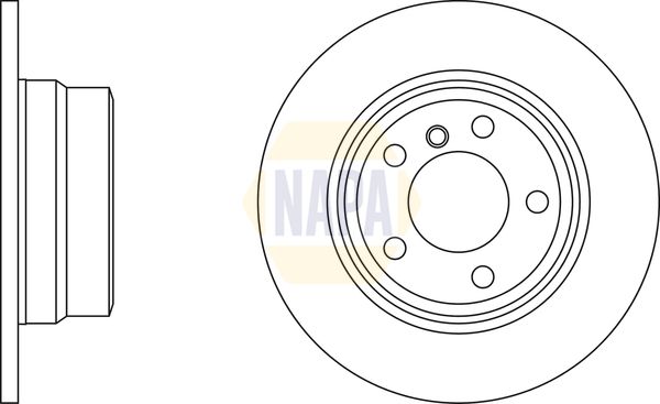 NAPA Rear Brake Solid Discs & Pads fits BMW