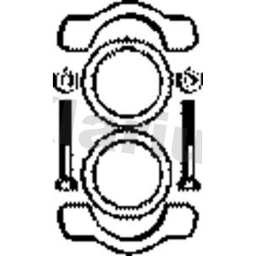 Klarius Fitting Kit For Exhaust VWK13B 111298051 VWK13B