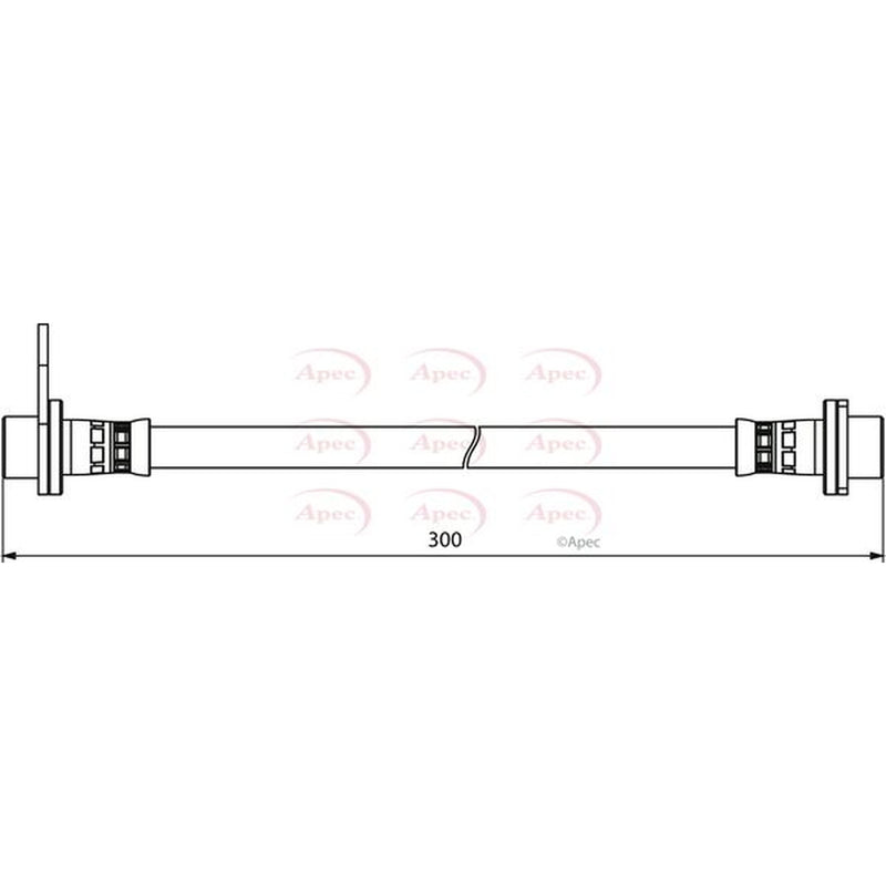 Apec Brake Hydraulic Hose Line Rear Left HOS3910