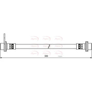 Apec Brake Hydraulic Hose Line Rear Left HOS3910