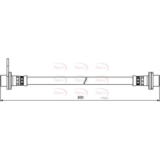 Apec Brake Hydraulic Hose Line Rear Left HOS3910