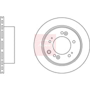 Apec 2 x Vented Rear Brake Discs DSK2784