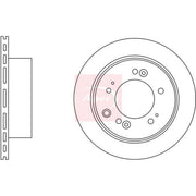 Apec 2 x Vented Rear Brake Discs DSK2784