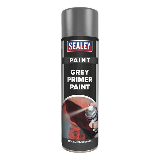 Sealey Grey Primer Paint 500ml SCS029S Sealey  - Town Parts