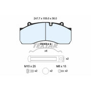 Textar Brake Pad Set 2914302