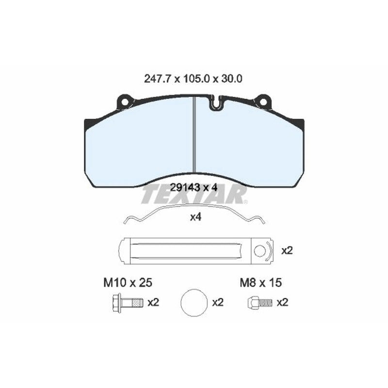 Textar Brake Pad Set 2914302