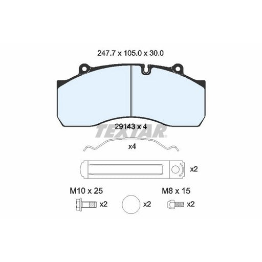 Textar Brake Pad Set 2914302
