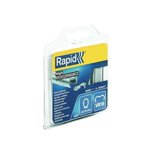 Rapid VR16 Fence Hog Rings Pack 400 Galvanised - 40108796