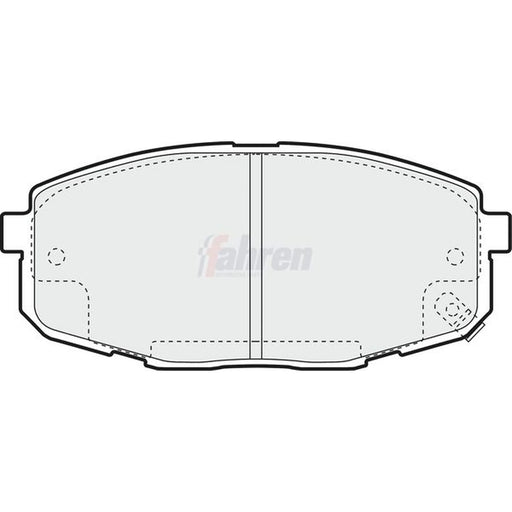 Fahren Front Brake Pad Set FBP3191