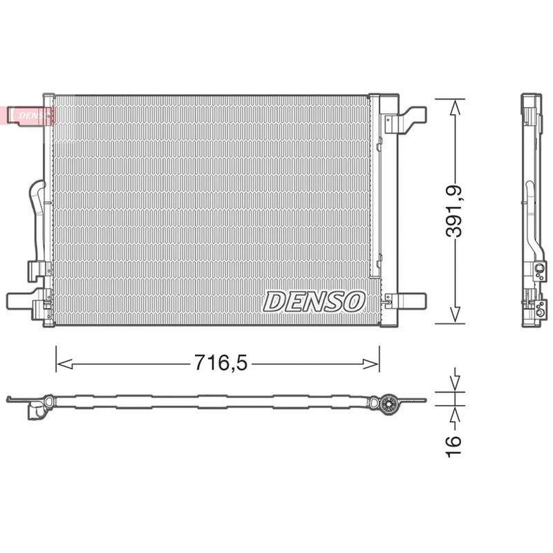 Denso Air Conditioning Condenser DCN32024