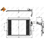NRF Air Conditioning Condenser 350207