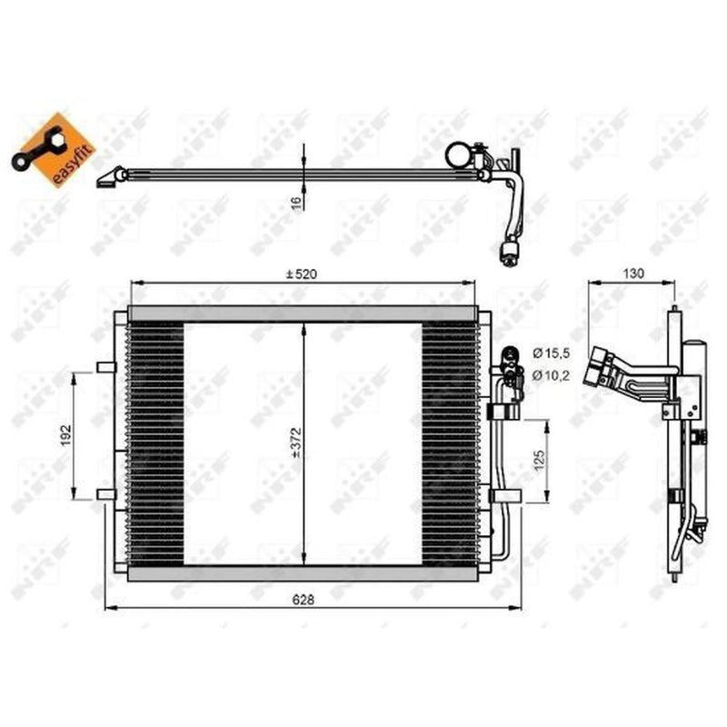 NRF Air Conditioning Condenser 350207