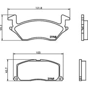 Mintex Front Brake Pad Set MDB1504