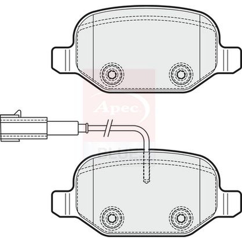 Apec Rear Brake Pad Set PD3515