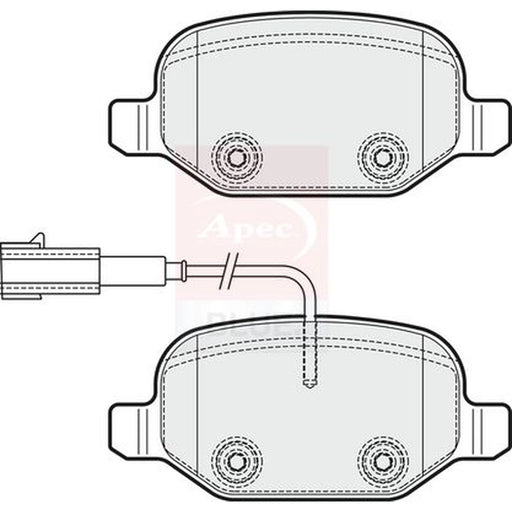 Apec Rear Brake Pad Set PD3515