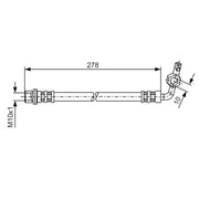Bosch Brake Hydraulic Hose Line Rear Right 1 987 476 127