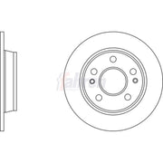 Fahren 2 x Solid Rear Brake Discs FBD6720