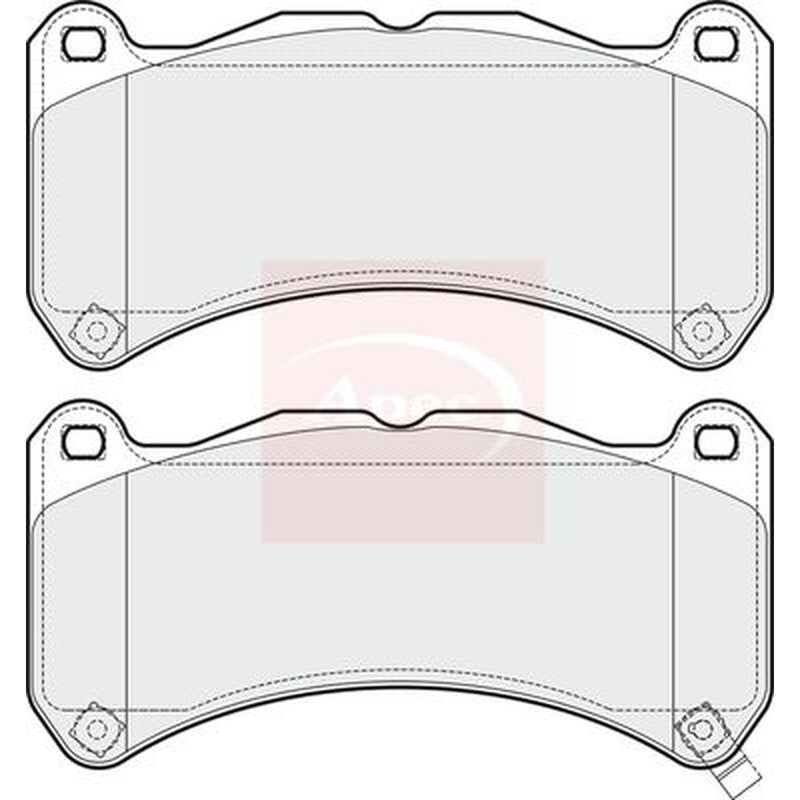Apec Front Brake Pad Set PAD1666