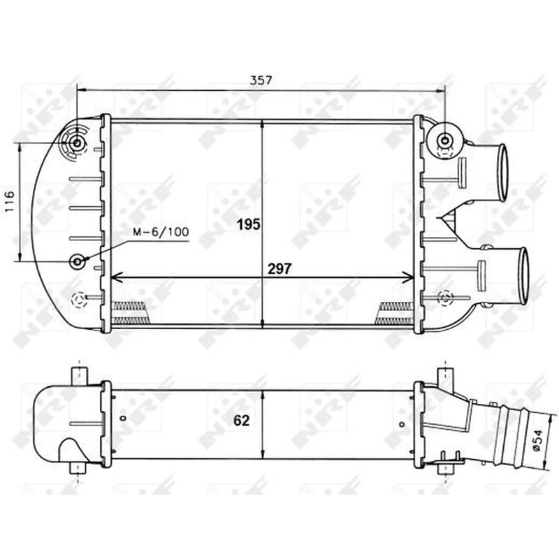 NRF Intercooler (Charge Air Cooler) 30122A