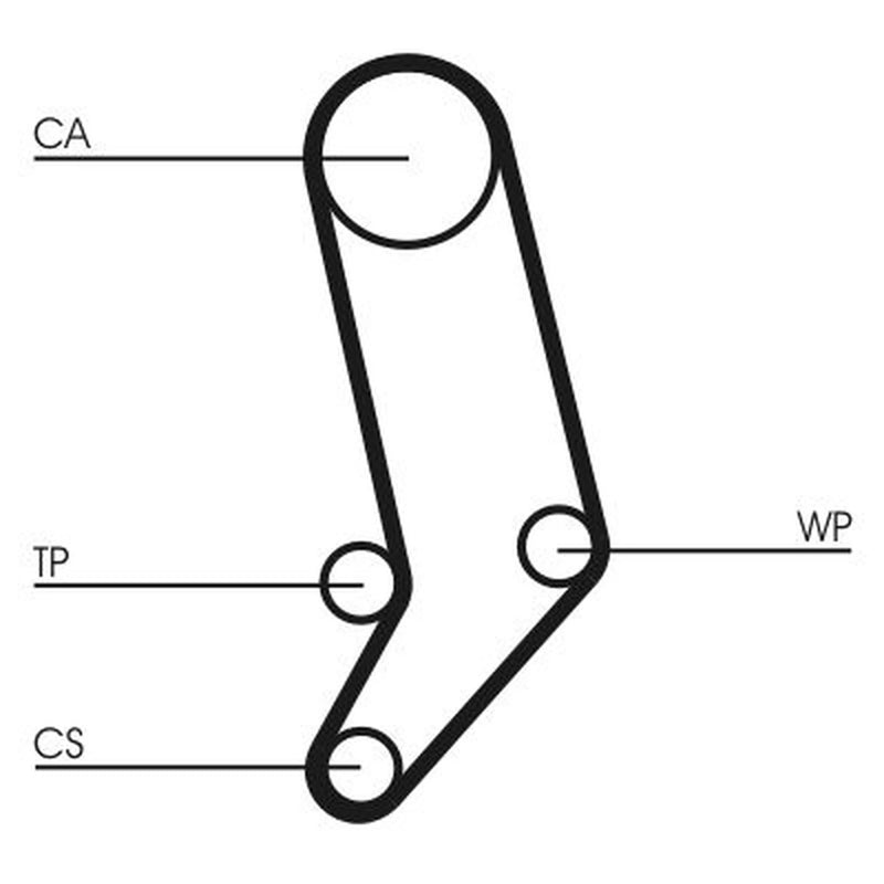 Continental CTAM Timing Belt Kit with Rollers CT939K4