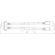 Apec Brake Hydraulic Hose Line Rear HOS3798