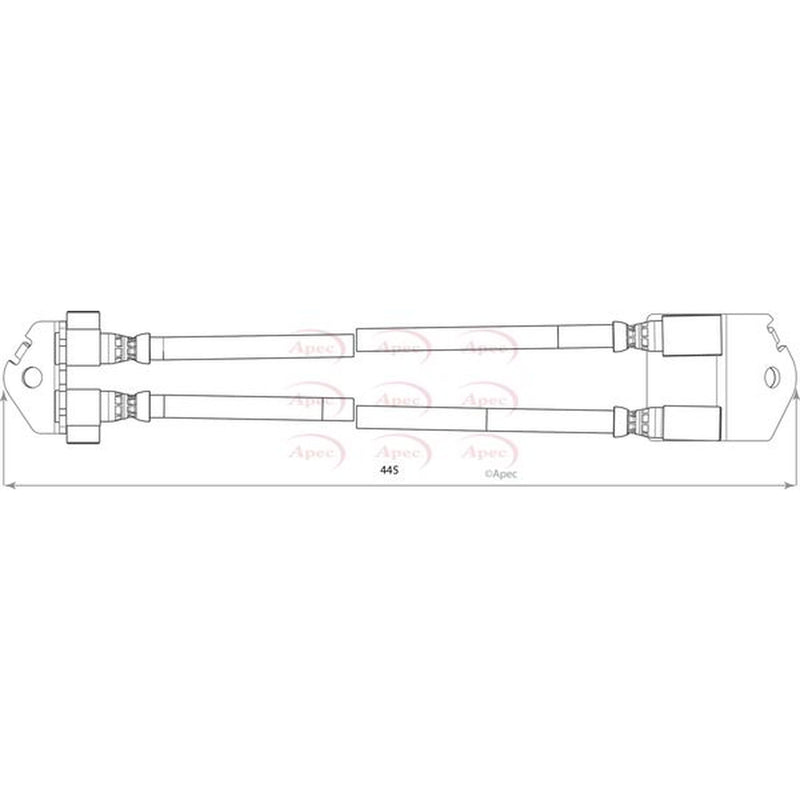 Apec Brake Hydraulic Hose Line Rear HOS3798