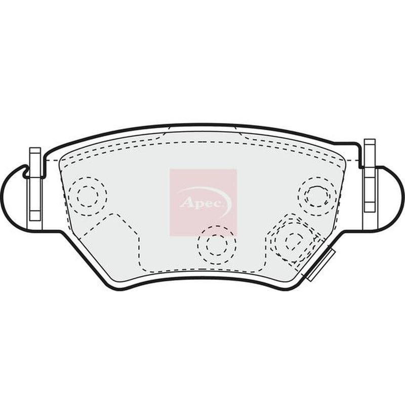 Apec Rear Brake Pad Set PAD1133