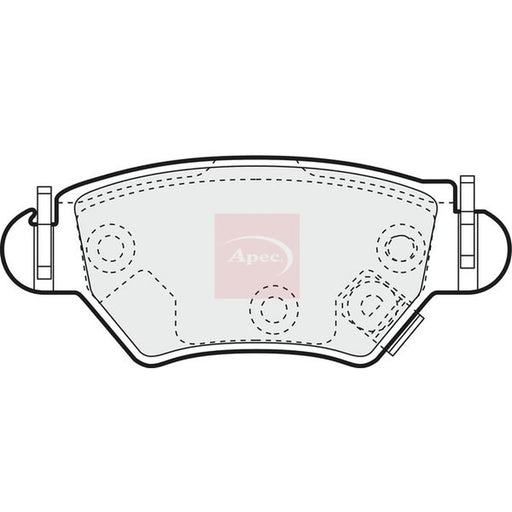Apec Rear Brake Pad Set PAD1133